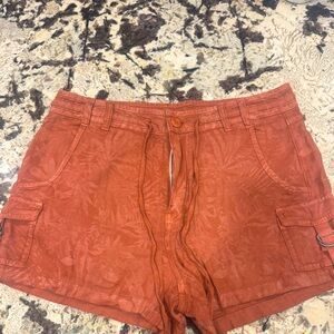 American Eagle Outfitters Rust Cargo Shorts